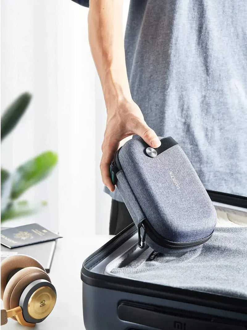 UGREEN Universal Electronic Accessories Travel Case | Cable Organizer, Portable Carrying Pouch (50903) TeckPot