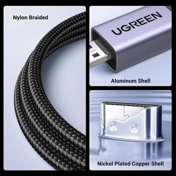 UGREEN Micro HDMI to HDMI Cable 1M 8K 60Hz 4K 120Hz Ultra HD Dynamic HDR eARC Dolby Vision Camera Raspberry Pi (15516) Ugreen