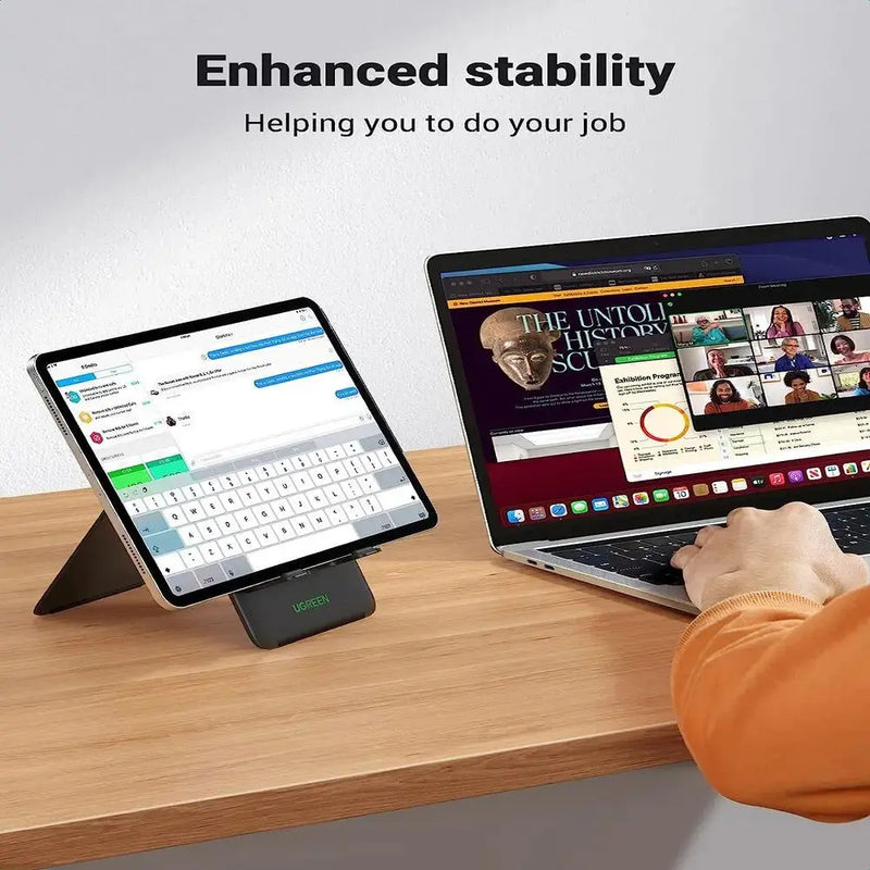 UGREEN Height Adjustable Foldable Desk Tablet Stand iPad Pro Mini Air iPhone 14 13 Pro Max Galaxy Tab S7 S6 Switch (20439) Ugreen