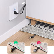 UGREEN 50172 0.5m flat Cat 6 U/UTP ethernet cable plugged into a wall socket