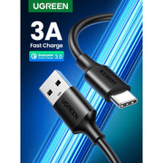 UGREEN USB-A to USB-C Cable, 3A, 1m, Black - image 3