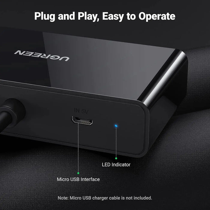 UGREEN VGA Splitter 1 In 2 Out Full HD 1080p Video Duplicator 1 VGA Input 2 VGA Outputs Monitor Projector HDTV PC Laptop 20918 Ugreen