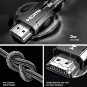 UGREEN 3M 8K@60Hz HDMI 2.1 Ultra Certified Zinc Alloy Braided 48Gbps Dynamic HDR Dolby Vision eARC Xbox PS5 Nintendo Switch 80602 Ugreen