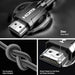 UGREEN HDMI 2.1 Cable 1M 8K@60Hz 48Gbps Ultra HD Dynamic HDR Dolby Vision eARC Nylon Braided PS5 Xbox Nintendo (70319) Ugreen