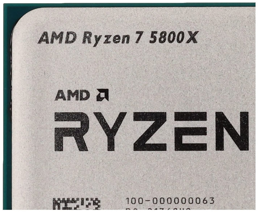 Amd Ryzen 7 5800X Processor Desktop Processor 8 cores 16 Threads 36 MB Cache 3.8 GHz Upto 4.7 GHz AM4 Socket 500 Series Chipset