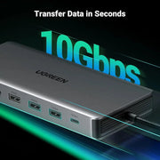 UGREEN 13-in-1 USB-C Hub Triple Display Docking Station 4K HDMI DP 100W PD 10Gbps Ethernet SD TF MacBook Windows 15978 Ugreen