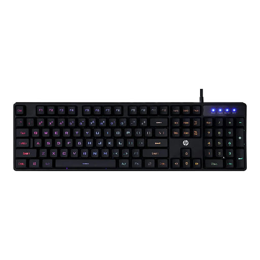 HP K300 Backlit Membrane Wired Gaming Keyboard 4 LED Indicators-Black(Open Box) HP