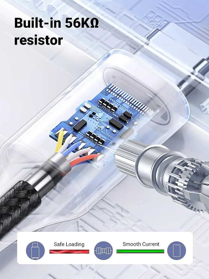 UGREEN 0.25M USB-A 2.0 to USB-C Cable Male to Male Nickel Plated Aluminum Shell Braided Charging Data Sync 60124 Ugreen