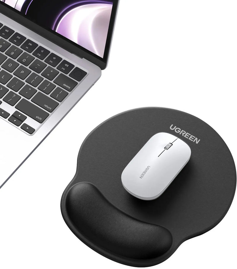 UGREEN Ergonomic Mouse Pad Wrist Rest Support Slow Rebound Memory Foam Pain Relief Easy Glide Non-Slip Gaming Work (25245) Ugreen