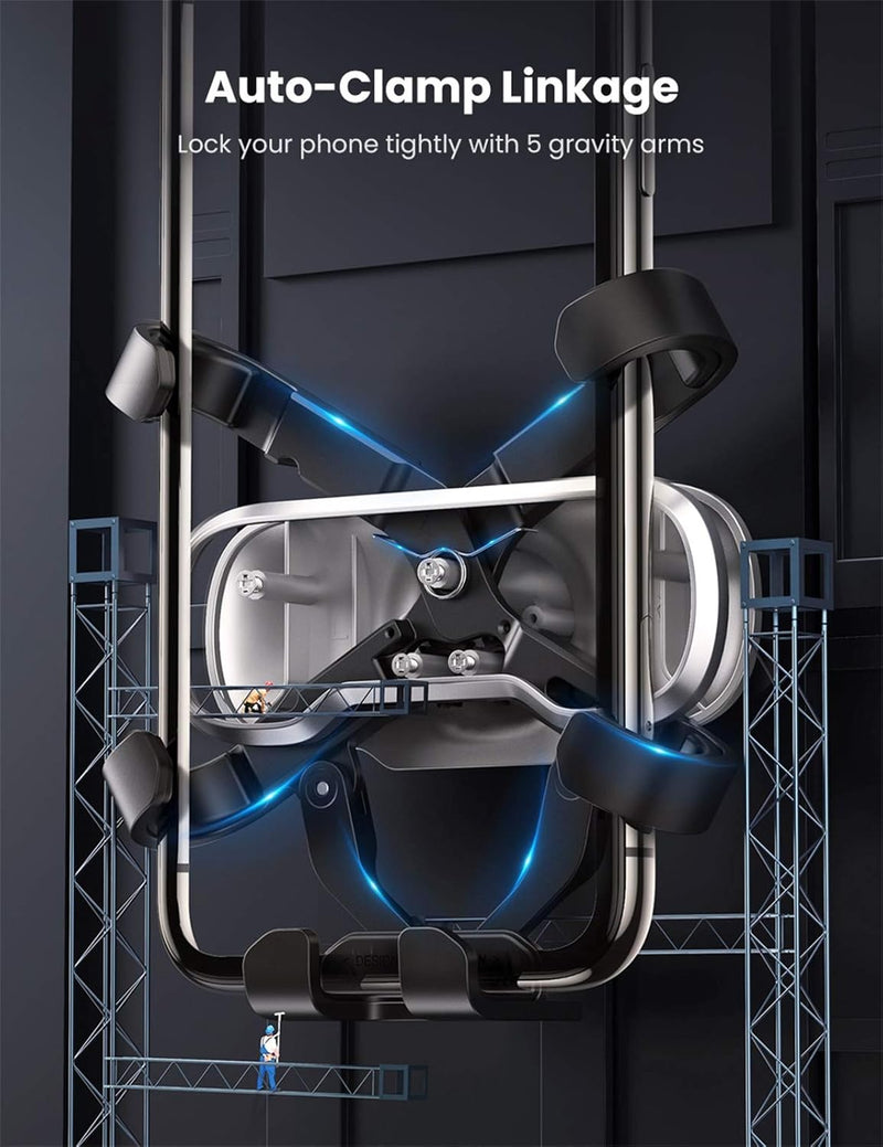 UGREEN LP228 80539 gravity air vent car phone holder auto-clamp linkage