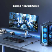 UGREEN RJ45 Coupler 10Gbps Ethernet Extender Cat8 Cat7 Cat6 Cat5 Cable 328ft Long Distance Aluminum Alloy Shell 25964 Ugreen