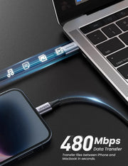UGREEN MFi-Certified USB C to Lightning Cable 1M 3.3ft Nylon Braided Fast Charging Power Delivery Tablet PC Laptop (60759) Ugreen