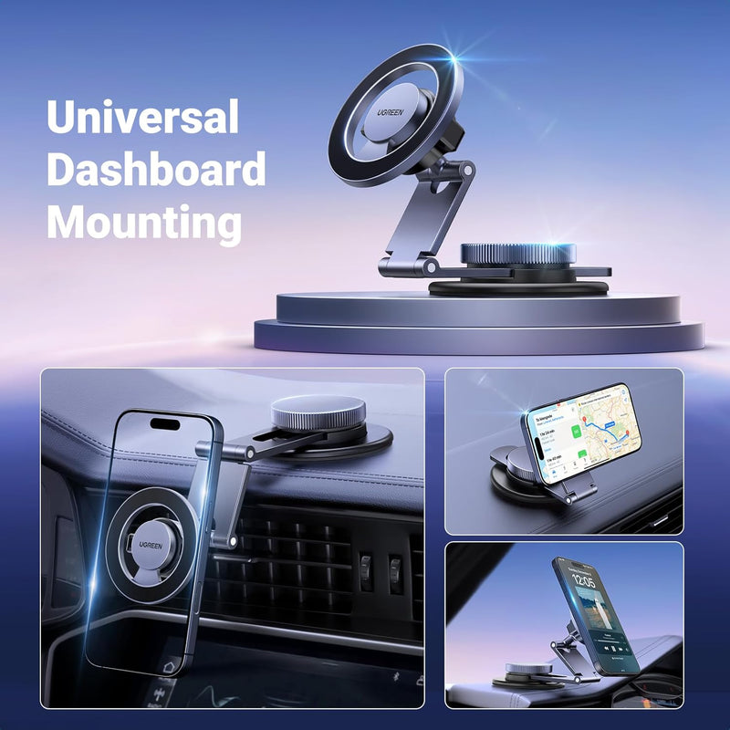 UGREEN 45577 MagSafe car mount with flexible arm universal dashboard mounting