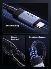 UGREEN USB-C 3.2 Gen 2 Cable, 10Gbps, 240W, 2m - image 5
