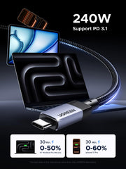 UGREEN USB-C 3.2 Gen 2 Cable, 10Gbps, 240W, 2m - image 4