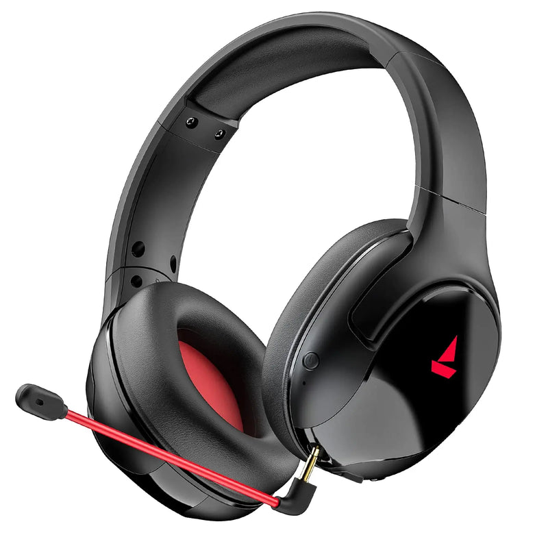 boAt Immortal Im1300 Gaming Bluetooth 2.4Ghz Wireless Over Ear Headphones With Mic-Black Sabre ( Open Box ) BOAT