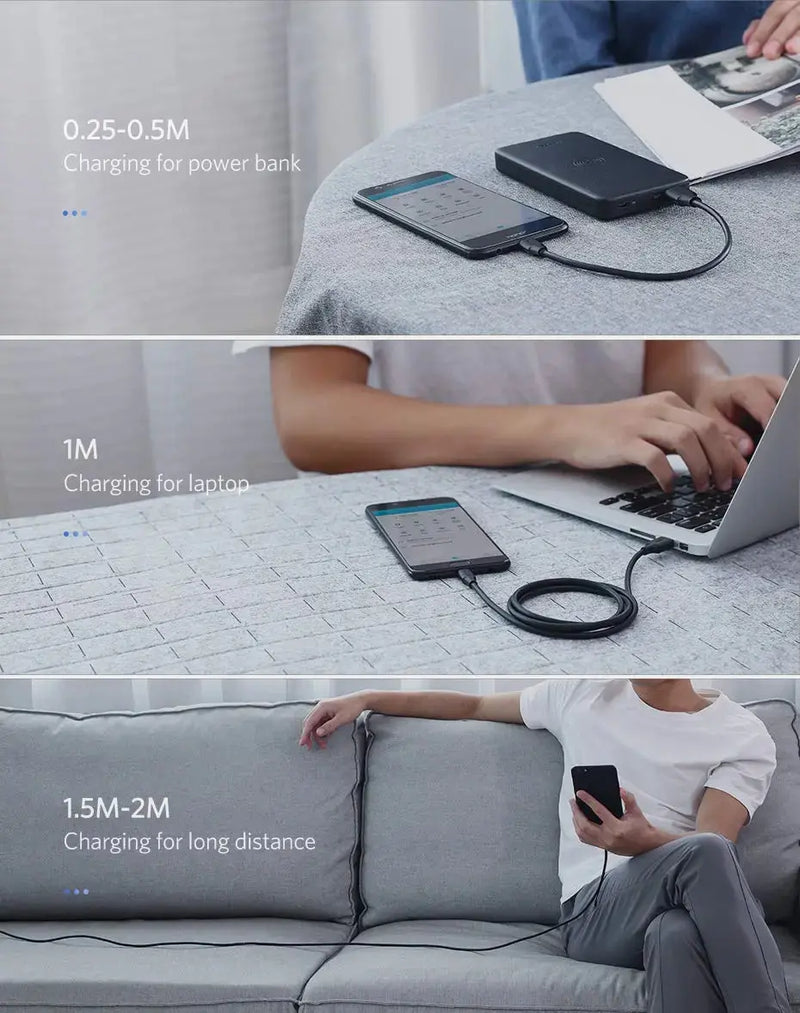 UGREEN 2M USB-A to Micro USB Cable USB 2.0 Data Sync Charging Cord Nickel Plated Android PS4 Controller Camera 60138 Ugreen