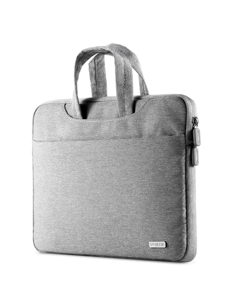 UGREEN 15.6 Inch Laptop and Tablet Case - Laptop Shoulder Bag Business Briefcase Laptop Bag - Compact Tablet Computer Carrying case with Accessory Storage Pockets Gray (30325) TeckPot