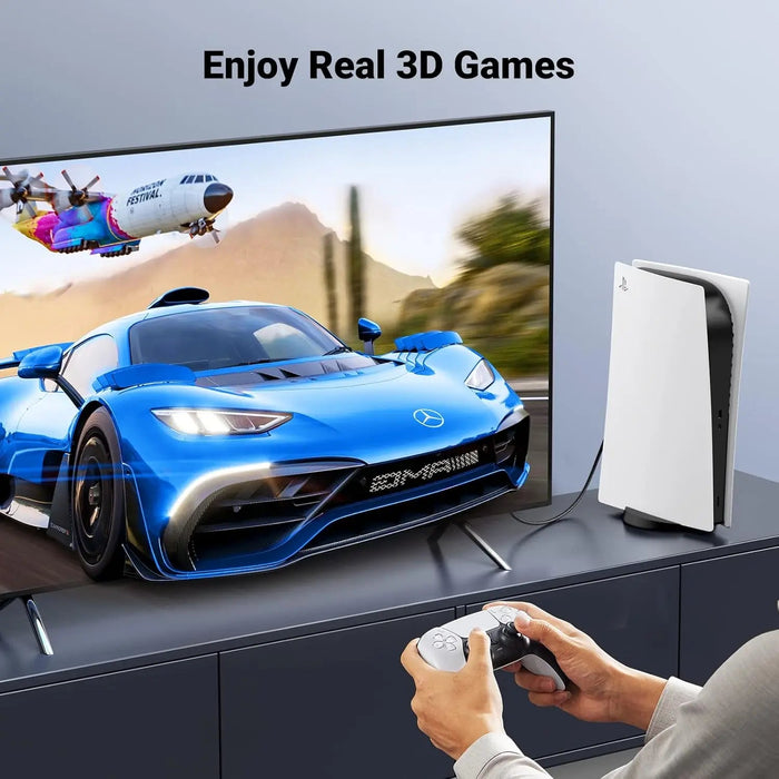 UGREEN HDMI 2.1 Cable 3M 8K@60Hz 48Gbps Ultra High Speed Braided PS5 Xbox Series X 4K120Hz UHD TV (80404)