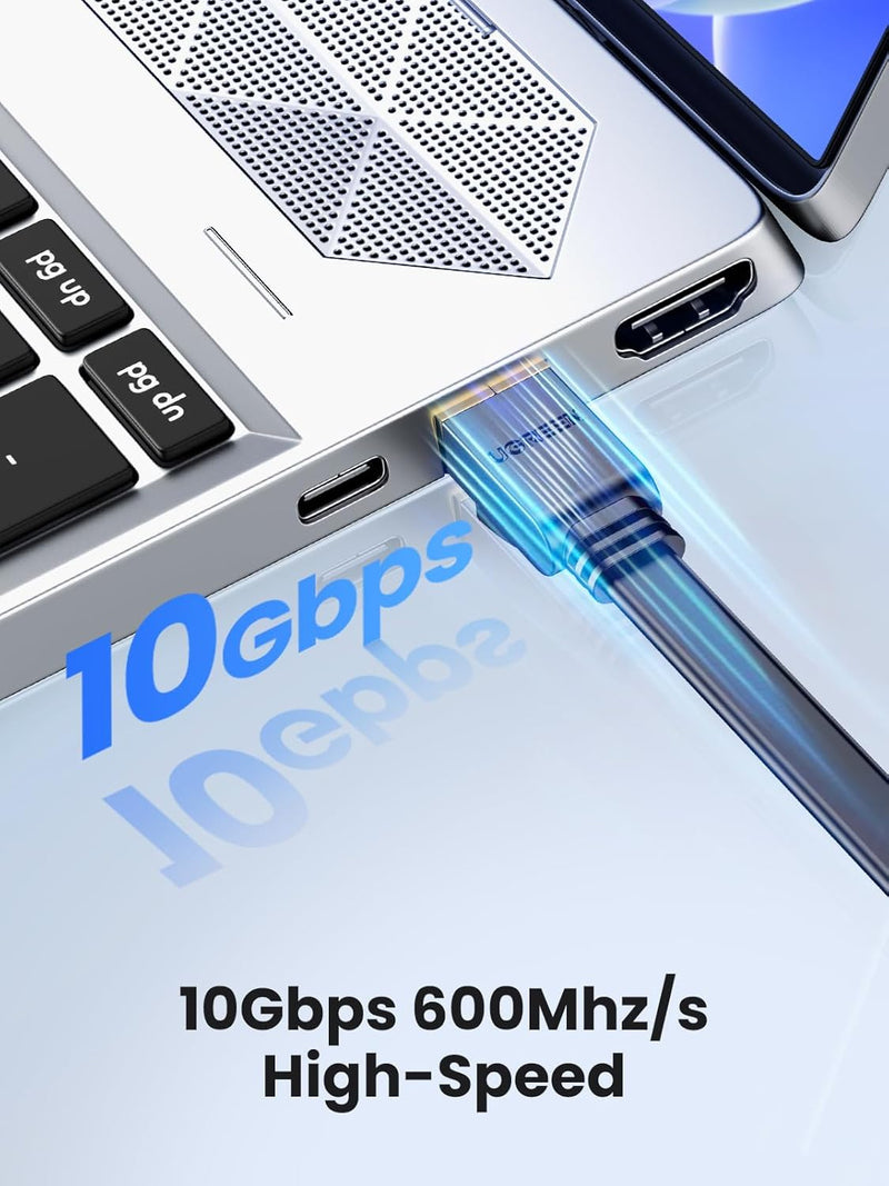 UGREEN NW106 11262 3m flat Cat 7 ethernet cable, 10Gbps, 10Gbps high speed