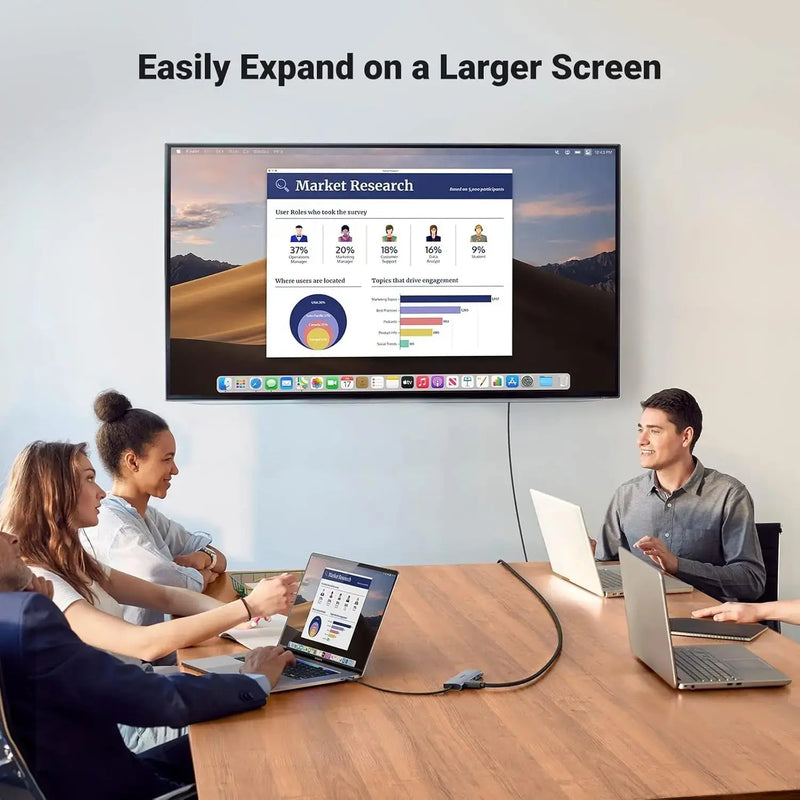 UGREEN 5M 4K@60Hz Braided HDMI 2.0 Cable Male to Male Round 18Gbps Ethernet 3D UHD TV Monitor Xbox PS5 PS4 Blu-ray Gold 40412 Ugreen