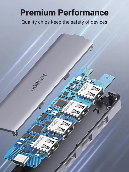 UGREEN 4-Port USB Type C Hub to USB 3.0 Adapter Micro USB Power MacBook Pro iMac Samsung Galaxy Note Dell XPS (70336) Ugreen