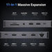 UGREEN 11 In 1 USB C Hub Dual HDMI Docking Station, Dual 4K@60Hz Single 8K@30Hz, 10 Gbps USB Port, PD 100W, 1Gbps Ethernet, Card Reader(15965/Open Box)) TeckPot