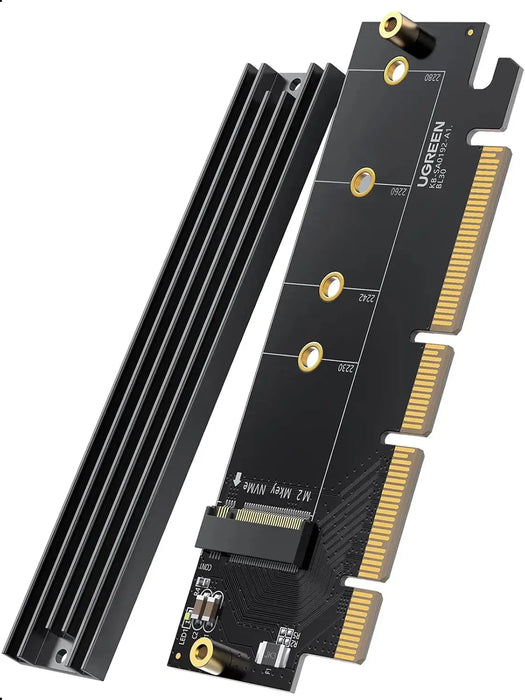 UGREEN NVMe PCIe Adapter Gen4 x16 to M.2 Expansion Card NVMe SSD 2230 2242 2260 2280 64Gbps Desktop PC 30715 Ugreen