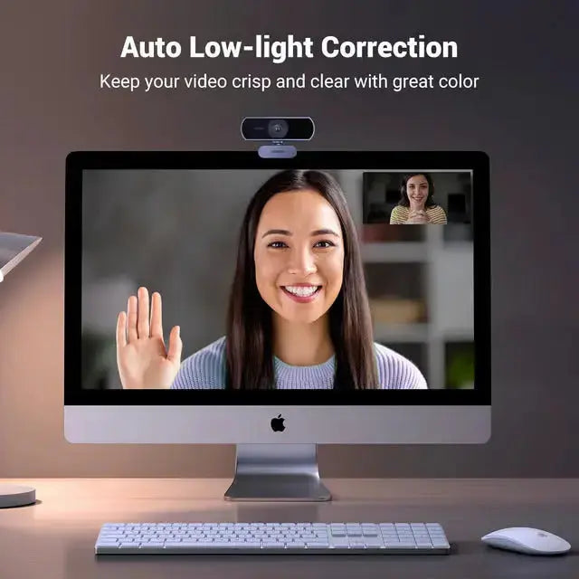 UGREEN USB Webcam 1080P 30fps with Microphone Auto Light Correction 85° View Live Streaming Video Calling PC Web Cam 15728 Ugreen