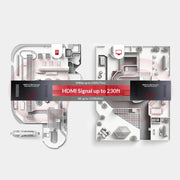 AV Access 4KEX70-ARC-H2 Upgraded 4K HDMI2.0 Extender with ARC, HDBaseT Extender w/ SPDIF Audio Extension, 2-Way IR, CEC, PoC & RS232, 4K@60Hz HDR10 18Gbps over Single CAT5e/6/7 Cable, Ideal for Home Theater AV Access