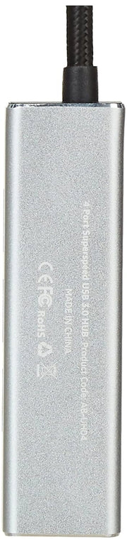 Amazon Basics 4 Port Superspeed USB 3.0 Hub-Grey(Open Box) Amazon Basics