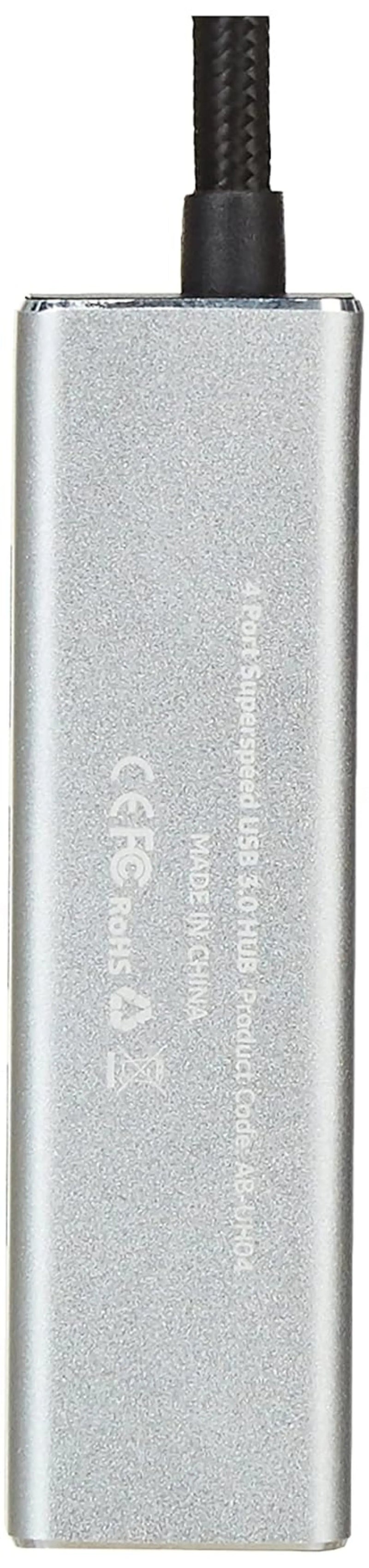 Amazon Basics 4 Port Superspeed USB 3.0 Hub-Grey(Open Box) Amazon Basics