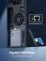 UGREEN Gigabit Ethernet PCI Express Network Card 10/100/1000Mbps Controller Desktop PC Internal Network Adapter Expansion 30771 Ugreen