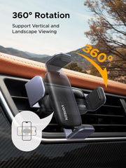 UGREEN LP120 10422 spring air vent phone holder 360-degree rotation