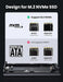 UGREEN USB-C M.2 NVMe SSD Enclosure 20Gbps USB 3.2 Gen 2x2 External Case M-Key M+B Key 2242 2260 2280 Tool-Free (80554) Ugreen