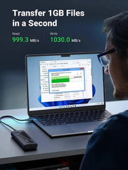 UGREEN NVMe M.2 SSD Enclosure USB 3.2 Gen 2 10Gbps High Speed Aluminum Portable M.2 to USB-C 2230 2242 2260 2280 15512 Ugreen