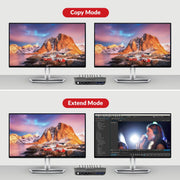 AV Access 8KSW21DP-DM 8K DisplayPort KVM Switch for Two Computers, Supports Dual Monitors & 144hz/165hz/240hz High Refresh Rate Gaming AV Access