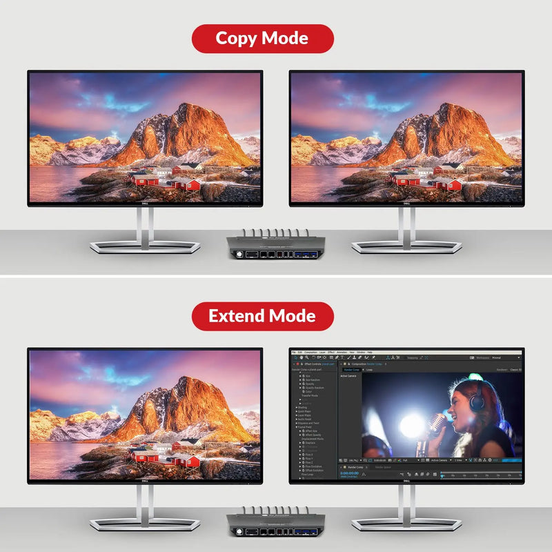 AV Access 8KSW21DP-DM 8K DisplayPort KVM Switch for Two Computers, Supports Dual Monitors & 144hz/165hz/240hz High Refresh Rate Gaming AV Access