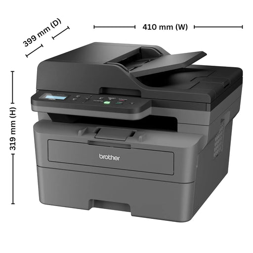 Brother DCP-L2640DW New Launch Auto Duplex Laser Printer, 34 PPM, Print Scan Copy, LCD Display, ADF, 256MB Memory, (WiFi WiFi Direct LAN USB), 250 Sheet Tray, 2 in 1 (ID) Copy Button - TeckPot