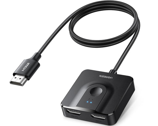 UGREEN 70607 bi-directional 4K60 HDMI 2-in-1-out switch with 1m HDMI cable