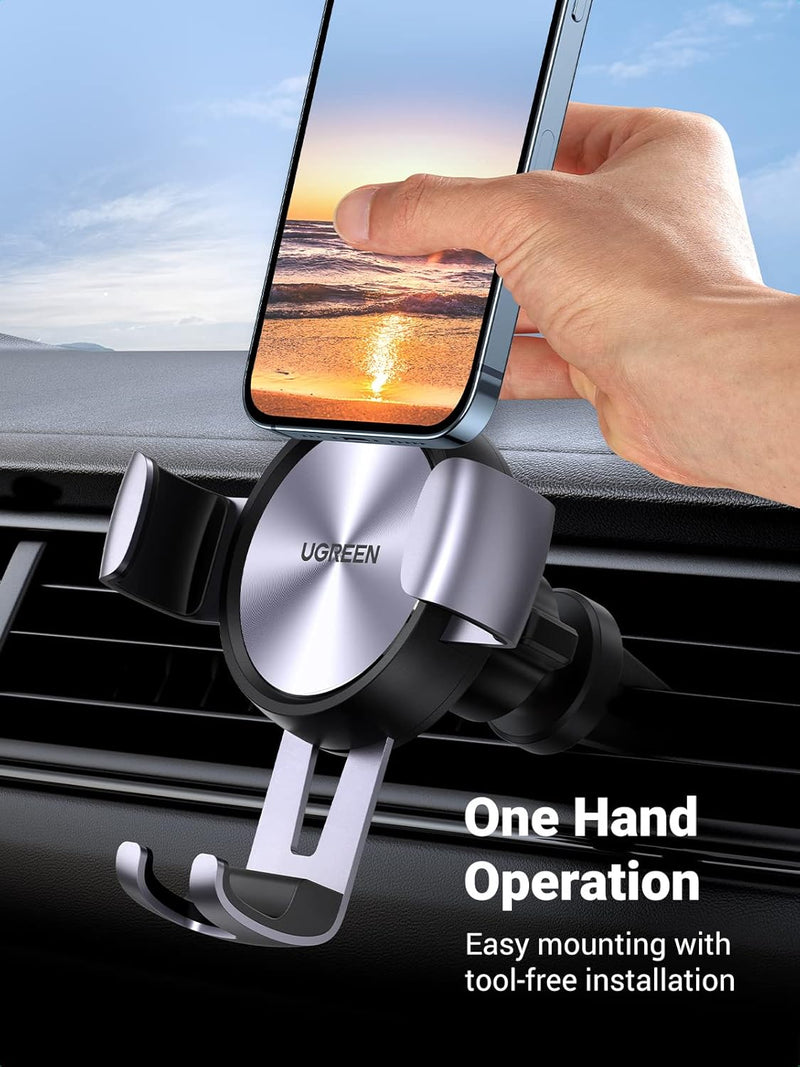 UGREEN LP130 50564 gravity auto-lock air vent phone holder one-hand operation