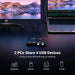 UGREEN 2x4 USB 2.0 Sharing Switch Box 2 In 4 Out Peripheral Switcher Printer Scanner Keyboard Mouse PC Laptop USB Hub Switch 30767 Ugreen
