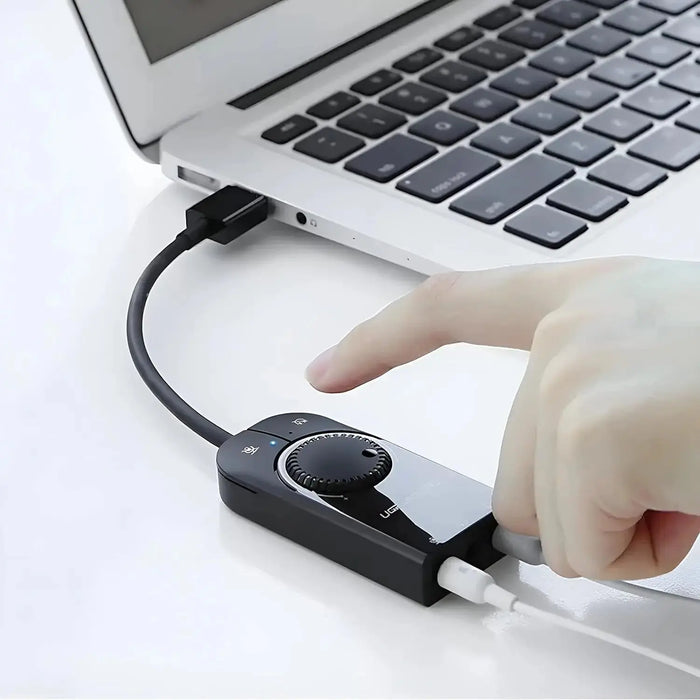 UGREEN USB Audio Adapter External Sound Card 3.5mm Headphone Microphone Jack USB to 3.5mm Converter PC Laptop PS4 PS5 40964 Ugreen