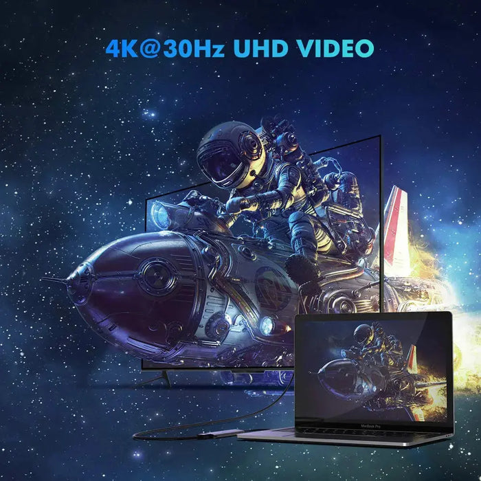 UGREEN USB Type C 3.1 Hub 4K HDMI 3 USB 3.0 Port MacBook Pro Dell XPS HP Spectre Lenovo Yoga Chromebook Galaxy S9 (50209) Ugreen