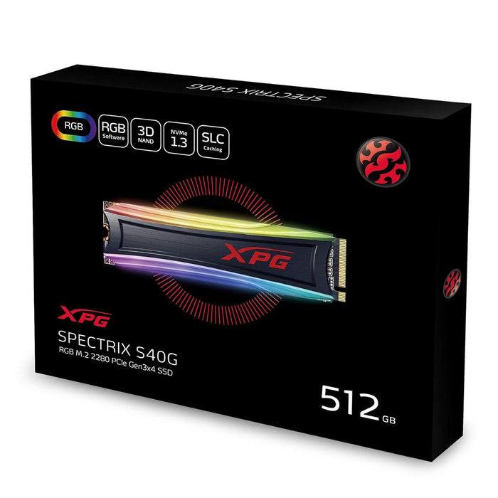 Adata XPG Spectrix S40G RGB 512GB M.2 NVMe Solid State Drive