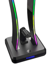 Cosmic Byte Vulcan RGB Headphone Stand With Mouse Bungee & 4 Port USB 2.0 HUB (Open Box) Cosmic Byte
