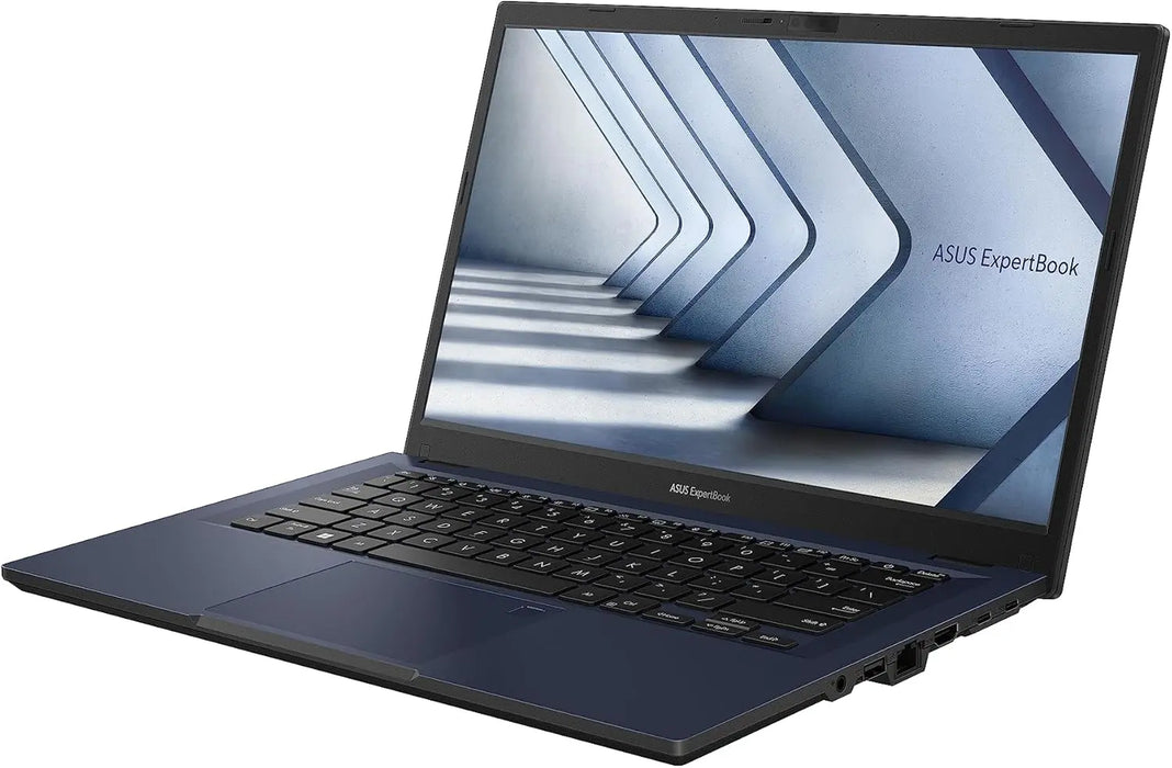 ASUS ExpertBook B1 (B1402)-14.0-inch  / FHD / i7-1355U / Supports Iris Xe with Dual channel RAM / HD Cam / 16GB DDR4 on Bd. / 512GB PCIEx4 / WIN 11 Pro / OEM Chipset  / Backlit Chiclet KB /  Numpad / Star Black TeckPot