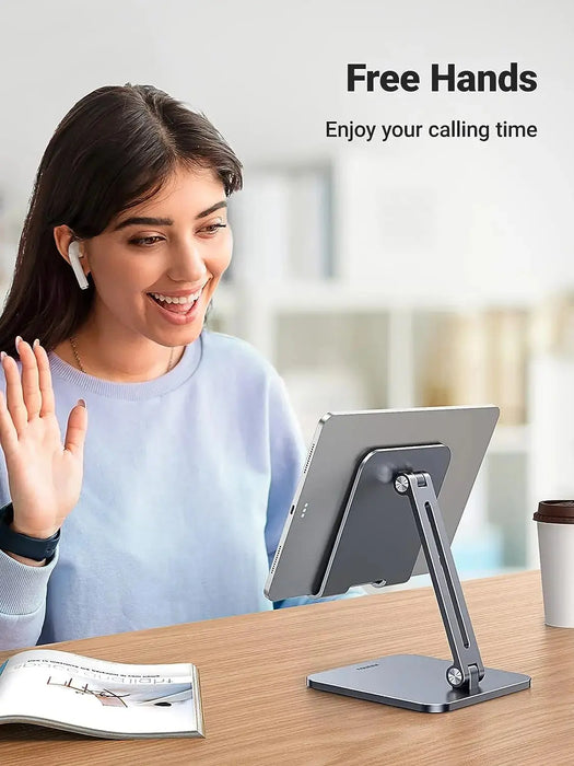 UGREEN Height Adjustable Aluminum Portable Mobile Tablet Stand iPad Pro 12.9 9.7 10.5 Air Mini iPhone 12 Switch (40393) Ugreen