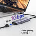UGREEN 6-in-1 USB-C Multiport Docking Station 1000Mbps Ethernet 4K HDMI 100W PD 3x USB-A 3.0 MacBook iPad Pro Surface Laptop 15598 Ugreen