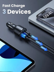 UGREEN 69W USB-C Car Charger 3-Port Fast Charging PD 45W 20W QC 18W iPhone 13 12 11 iPad MacBook Galaxy Pixel 20467 Ugreen